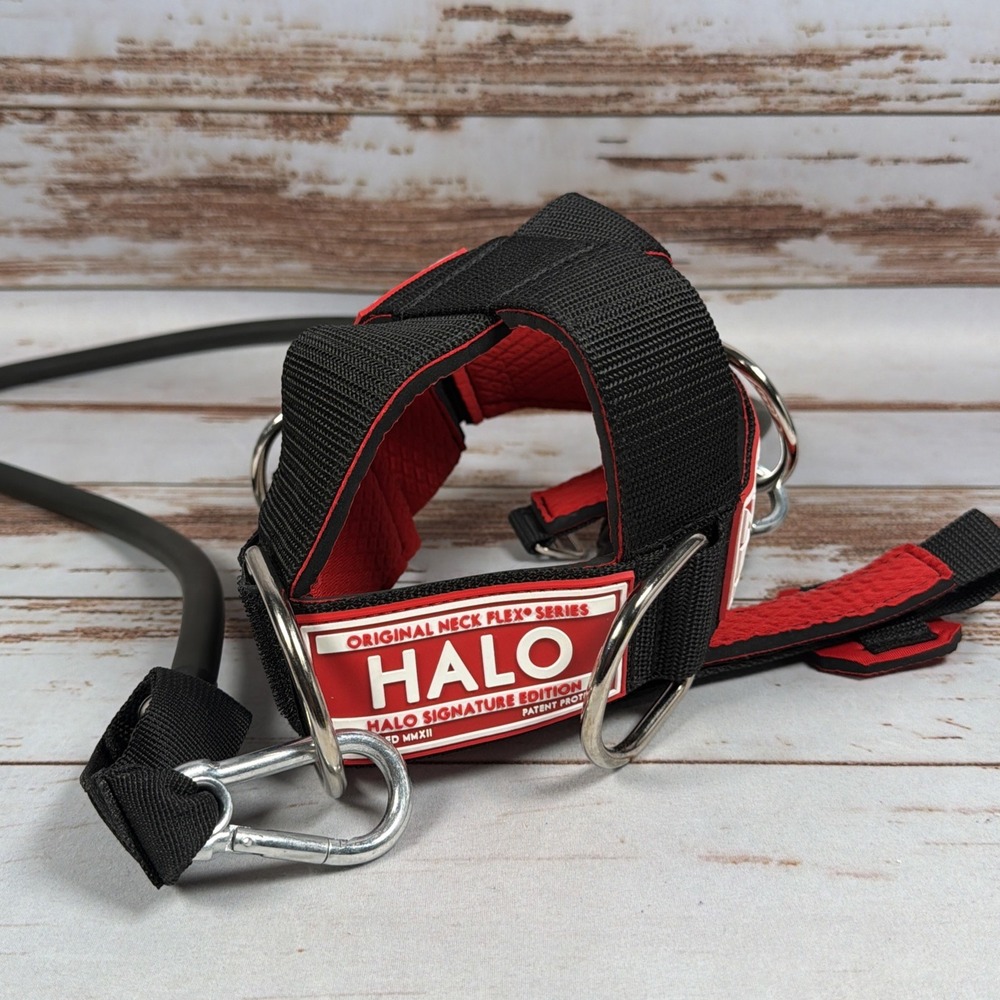 Neck Flex Halo Signature Edition Head Harness Neck Workout Trainer Gym Fitness